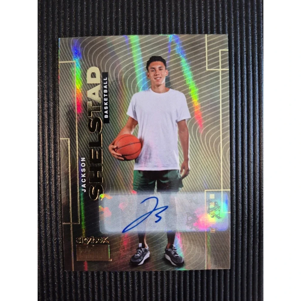 2024 Skybox Metal Universe Champions Jackson Shelstad #S-47 Gold Auto (SEE PICS)